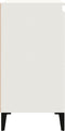 vidaXL - Nachtkastjes - 2 - st - 40x35x70 - cm - bewerkt - hout - wit