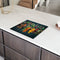 KitchenYeah® Inductie beschermer - Afdekplaat kookplaat - 60x52 cm - Kleurrijk met kruiden en lepels