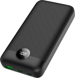 Golden Sound Boost - Powerbank 20.000mAh - 22,5W Snellader - USB-A & USB-C - Quick Charge met Led Display