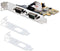 Startech.com 2-Port PCI Express - Seriële Interface Kaart - Dual Port PCIe naar RS232 (DB9) - 16C1050 UART (Low/Full Profile)