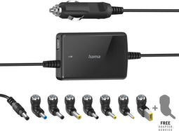Hama Slim & Light - Mobiele stroomverzorging voor notebooks en tablets - 8 notebookstekkers - Compact formaat