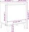 vidaXL - Nachtkastje - met - metalen - poten - 40x30x50 - cm - grijs - sonoma - eiken
