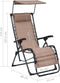 vidaXL - Terrasstoelen - 2 - st - inklapbaar - textileen - taupe