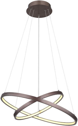 Globo Ralph - hanglamp - LED - Ø 51cm - bruin - 67192-42BR