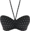 Jewel Cove Bandeau Bikinitop - Padded cups - Zwart Wit - Maat 65D (EU)