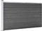 vidaXL - Schuttingpanelenset - 872x105 - cm - HKC - zwart