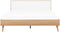 SERRIS - Bed LED - Lichte houtkleur - 160 x 200 cm - Vezelplaat
