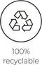 Capi Europe - Bloempot vierkant Row NL - 40x40 - Zwart - Opening Ø32 - Bloempot voor binnen en buiten - Levenslang garantie - Breukbestendig - 100% Recyclebaar - CO2 Neutraal geproduceerd - KBLRO903