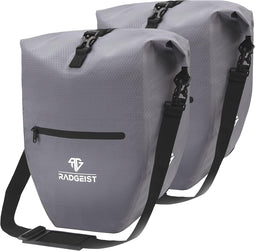 RADGEIST fietstas - bagagedrager- en schoudertas - 100% waterdicht - 28 liter (2 stuks)