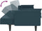 vidaXL - Slaapbank - 2-zits - met - 2 - kussens - fluweel - blauw