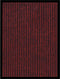 vidaXL - Deurmat - 40x60 - cm - gestreept - rood