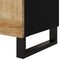 vidaXL - Nachtkastje - 50x33x62 - cm - massief - mangohout - en - bewerkt - hout