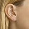 Marie Celeste - Oorknoppen - Bloem zirkonia 4,5 mm - Goud