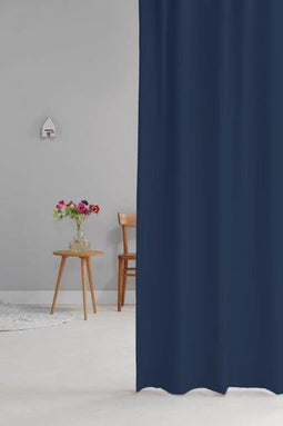 Wout - Verduisterend Plooigordijn - 140x280 cm - Donkerblauw