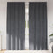vidaXL - Zwart-out - gordijnen - met - bovenband - 2 - stuks - Super - Lichtgrijs - Velours
