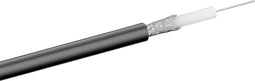 RG59 75 Ohm coaxkabel op rol voor binnen - 6,2mm / zwart - 100 meter