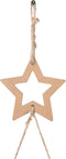 vidaXL - Hangende - kerstboom - met - topster - 86x180 - cm - naturel - tak