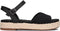 TOMS Abby Sandalen - Wandelsandalen - Gekruiste band - Zwart - Maat 41