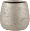J-Line bloempot Oneffen Ruw - keramiek - zilver - large - Ø 23.00 cm