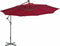 vidaXL - Zweefparasol - met - aluminium - paal - 350 - cm - bordeauxrood