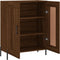 vidaXL - Dressoir - 69,5x34x90 - cm - bewerkt - hout - bruin - eikenkleur