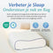 Ella Wave - Orthopedisch Hoofdkussen - Ergonomisch Traagschuim - 60 x 40 cm - Wit