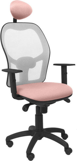 Bureaustoel met hoofdsteun Jorquera P&C ALI710C Roze