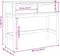 vidaXL - Wandtafel - FLORO - 89,5x36,5x73 - cm - massief - grenenhout - wit