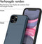 imoshion Hoesje Geschikt voor iPhone 11 Pro Hoesje - Ruimte voor 2 pasjes - imoshion Backcover met pasjeshouder - Donkerblauw