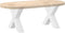 vidaXL - Salontafelpoten - 2 - st - X-vormig - 60x(42-43) - cm - staal - wit