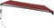 vidaXL - Luifel - automatisch - uittrekbaar - 500x350 - cm - bordeauxrood