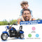 Coast 6V - Elektro-motorfiets - 3 wielen met verstelbare koplamp en geluid - Blauw