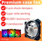 RGB Fan PC fan Set van 3 - Case Fan 120x120mm 6-pin High Airflow - Computer behuizing ventilator fan Earkings met Controller en Afstandsbediening