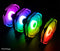 RGB Fan PC fan Set van 3 - Case Fan 120x120mm 6-pin High Airflow - Computer behuizing ventilator fan Earkings met Controller en Afstandsbediening