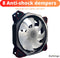 RGB Fan PC fan Set van 4 - Case Fan 120x120mm 6-pin High Airflow - Computer behuizing ventilator fan Earkings met Controller en Afstandsbediening