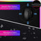 RGB Gaming Muismat 900x400mm XXL 13 LED Lichteffecten Glad Oppervlak Antislip Computer PC en Laptop Muismat Sterrenhemel B