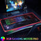 RGB Gaming Muismat 900x400mm XXL 13 LED Lichteffecten Glad Oppervlak Antislip Computer PC en Laptop Muis Mat Sterrenhemel C