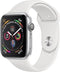 Apple Watch Series 4 refurbished door Renewd - A Grade (zo goed als nieuw) - 44mm - Zilver/Wit