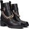 GUESS Parsle - Enkellaars - Goudkleurige details - Zwart