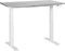 DESTINES - Elektrisch verstelbaar bureau - Grijs/Wit - Spaanplaat