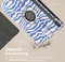 imoshion Tablet Hoes Geschikt voor Samsung Galaxy Tab S9 11.0 inch FE Plus - imoshion 360° Draaibare Design Bookcase 2.0 - Meerkleurig /White Blue Stripes