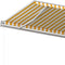 vidaXL - Luifel - vrijstaand - handmatig - uittrekbaar - 600x350 - cm - geel - en - wit