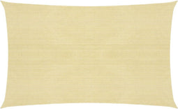 vidaXL - Zonnezeil - 160 - g/m² - 2x5 - m - HDPE - beige