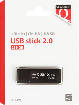 USB-stick Quantore 256GB 2.0 zwart | 400 stuks