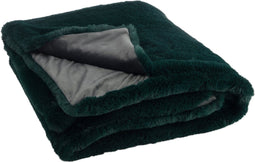 J-Line Plaid Cutie - Fleece Deken – Polyester – 180x130 cm – Donkergroen