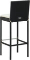 vidaXL - Tuinbarkrukken - met - kussens - 4 - st - poly - rattan - zwart