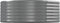 vidaXL - Plantenbak - 544x100x36 - cm - gepoedercoat - staal - grijs