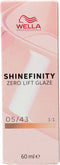 Permanente kleur Wella Shinefinity Nº 05/43 (60 ml)