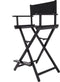 VDD Regisseurstoel Make up - Visagie Kappers Stoel - Inklapbaar - Zwart