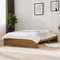 vidaXL - Bedframe - massief - hout - honingbruin - 140x200 - cm